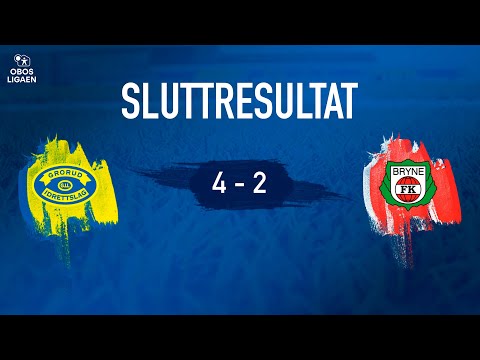 4 mål i andre omgang sikret viktig seier! | Grorud 4-2 Bryne | 26. serierunde 2021