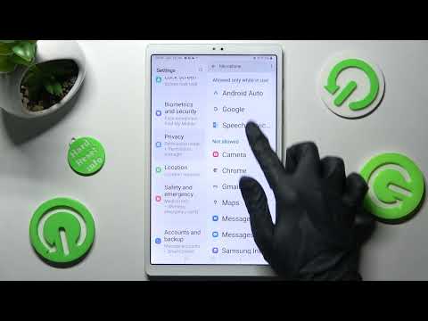 How to Find Permission Manager in Samsung Galaxy Tab A7 Lite - Change Apps Permissions