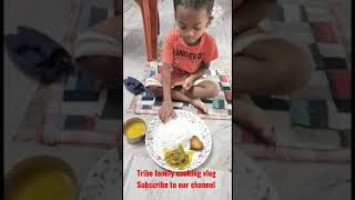 Santhali Eating Show — Little Tribe Cute Boy