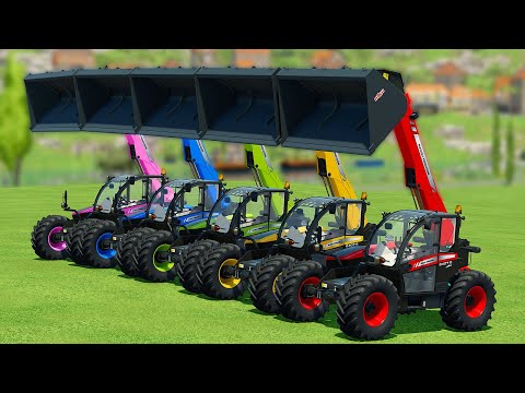 HARVEST, LOAD AND TRANSPORT POTATOES WITH MASSEY FERGUSON TRACTORS - Farming Simulator 22