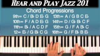 Hear and Play Jazz 201: Piano Chord Progressions Repeating Sharp 9 And Melody Line!