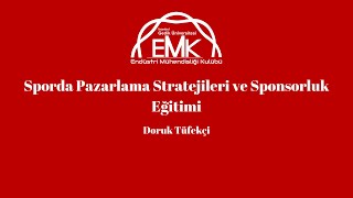 Sporda Pazarlama Teknikleri ve Sponsorluk | Doruk Tüfekçi