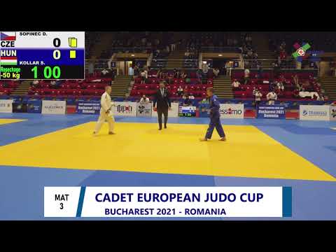 2021 Bucharest Rep 3 50 kg Šopinec David CZE vs  Kollar Sebestyen HUN