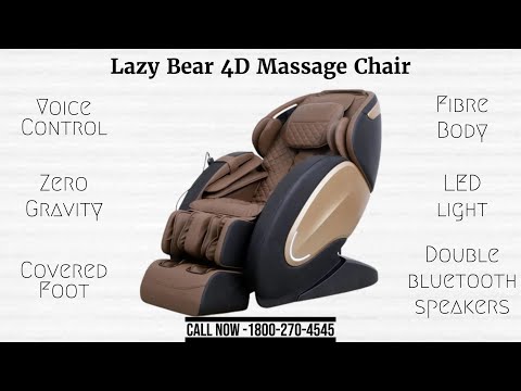 Lazy Bear 4D Massage Chair  SL Track Massage Chair with Zero Gravity