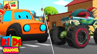 Download lagu Road Rangers Vs Haunted House Monster Truck | Car Cartoon Videos for Kids mp3 Download lagu Road Rangers Vs Haunted House Monster Truck | Car Cartoon Videos for Kids mp3