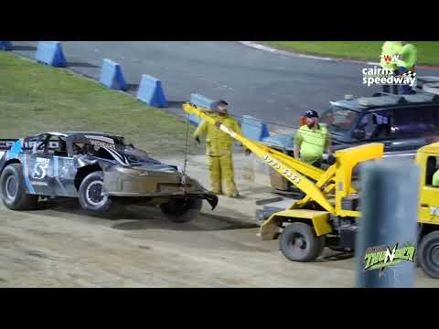 June 24 at TWW Cairns Speedway - Super sedans feature race - Thunder in the Canefields