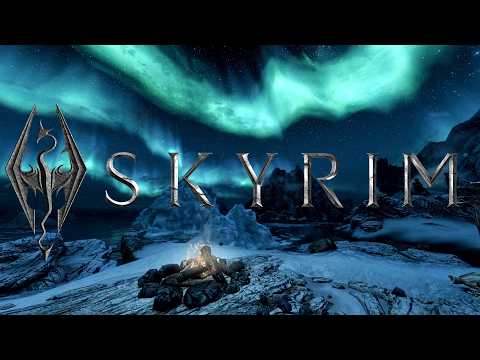 Skyrim | Northern Lights | Relaxing Music & Ambience