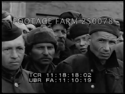 1945, Germany:  Ceremony for Freeing Stalag No. 06 - 250078-12