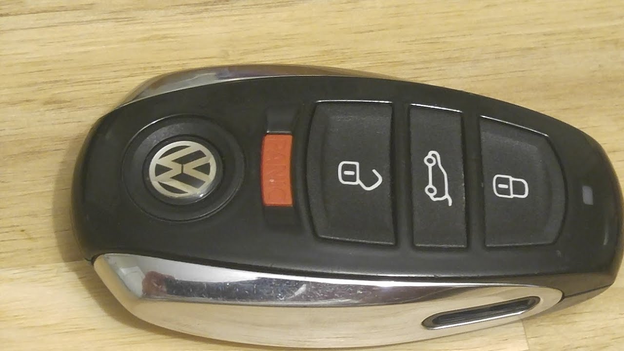 VW Touareg Key Fob battery & Emergency Key removal 2011-Newer