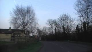 preview picture of video 'Driving From Pershore To Little Comberton, Worcestershire, England 25th March 2011'