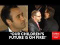 MUST WATCH: Climate Protester Interrupts After Vivek Ramaswamy Opens Up About Wife’s Miscarriage