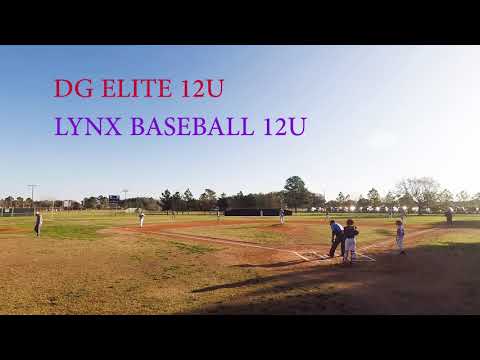 DG ELITE 12U vs LYNX BASEBALL 12U  7-4