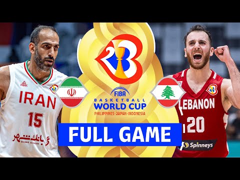 Iran v Lebanon | Full Basketball Game | FIBA Basketball World Cup 2023