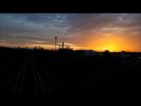 ᴴᴰ Freight trains at sunset (Depo Hostivař, Prague, Czech Republic, 2019/12/18)