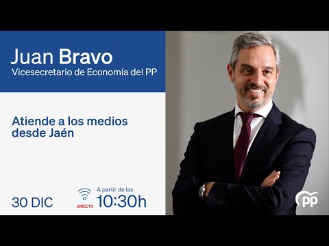  Juan Bravo atiende a los medios desde Jaén