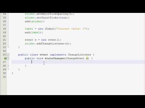 Java Gui Tutorial 20 Jslider