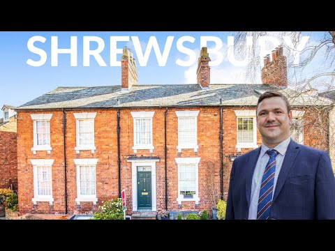 Georgian Townhouse for sale in SHREWSBURY 🏡 Walking distance to Railway Station
