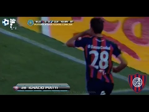 Gol Piatti. San Lorenzo 1 Quilmes 0. Final 2014. Fecha 4.Fútbol Para Todos.