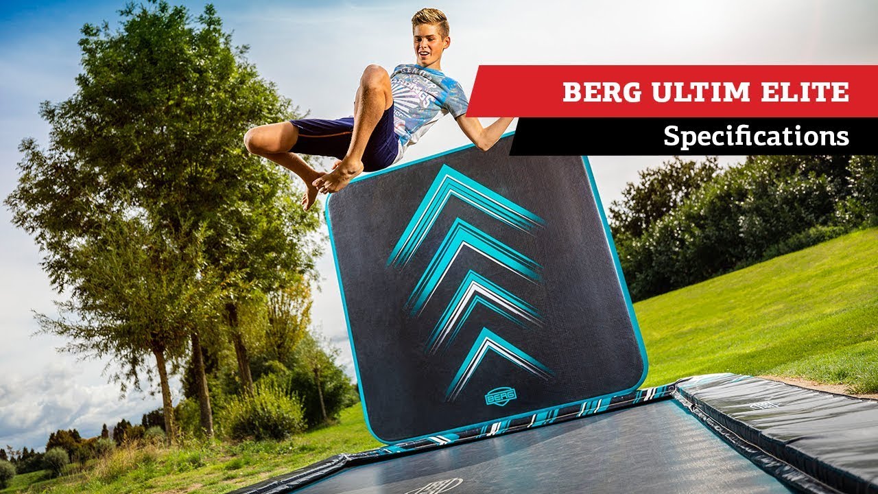 Батут Berg Ultim FlatGround Elite Black 500x300 см