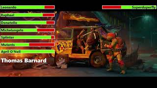 Teenage Mutant Ninja Turtles: Mutant Mayhem (2023) Final Battle with healthbars 2/3