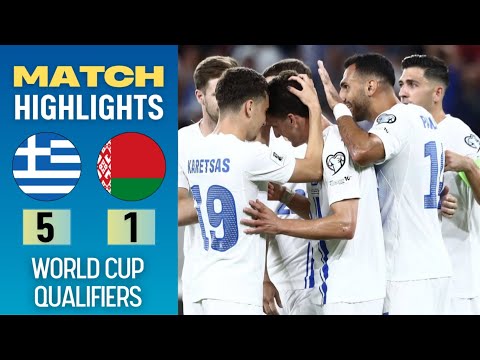 Greece vs Belarus 5-1 All Goals & Highlights | Anastasios Bakasetas | World Cup 2026 Qualifiers 
