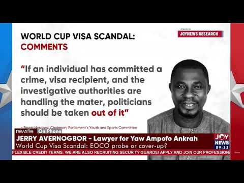 Ampofo Ankrah hasn't taken or received any money to facilitate visas - Lawyer for Yaw Ampofo Ankrah