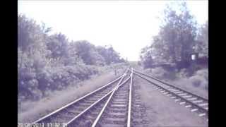 preview picture of video 'Wangerooge Inselbahn, Fahrt zum Anleger'