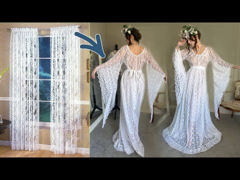I Made a Boho Dress out of $15 Curtain, DIY