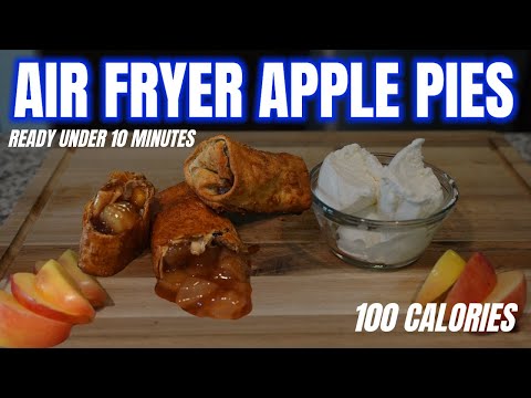 AIR FRYER APPLE PIE | Low Calorie Dessert Recipe Under 10 Minutes, Healthy Dessert Recipe