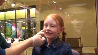 preview picture of video 'Katriel Davies Gets Her Ears Pierced at Clair's in the Durango Mall.'