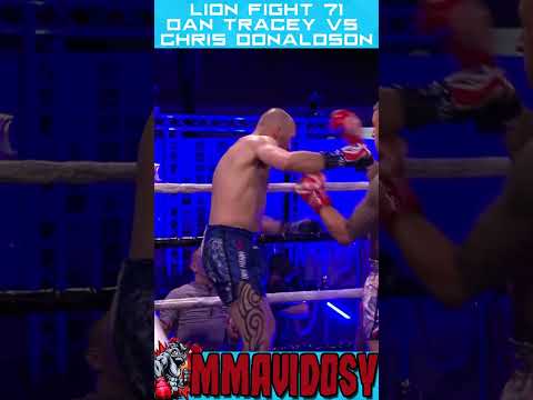 Knockout Lion Fight 71 - Dan Tracey vs Chris Donaldson #shorts #muaythai #knocked