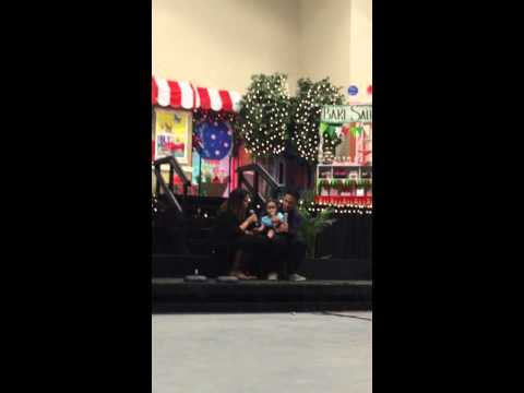 Zuly Aria Llasos' first solo.. Along side with mommy and daddy: singing "Happy Birthday Jesus"