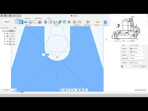 CAD - Autodesk Fusion 360 - Time-lapse - solid parts modeling practice