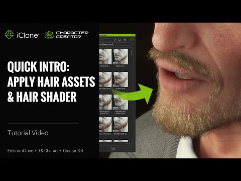 iClone 7.9 & CC 3.4 Tutorial - Intro to Smart Hair Structure