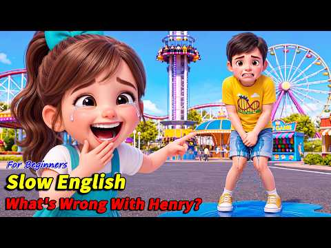 What Happened to Henry at the Haunted House? 😱 Lily Couldn't Stop Laughing! | Slow English (A2)