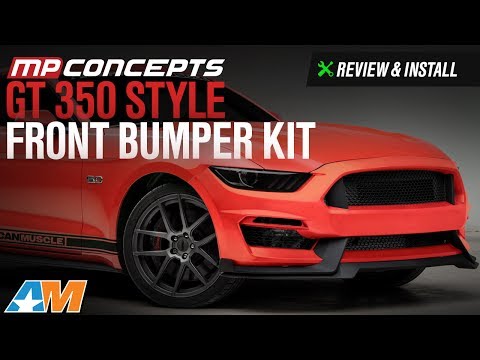 2015-2017 Mustang GT, EcoBoost, V6 MP Concepts GT350 Style Front Bumper Kit Review & Install