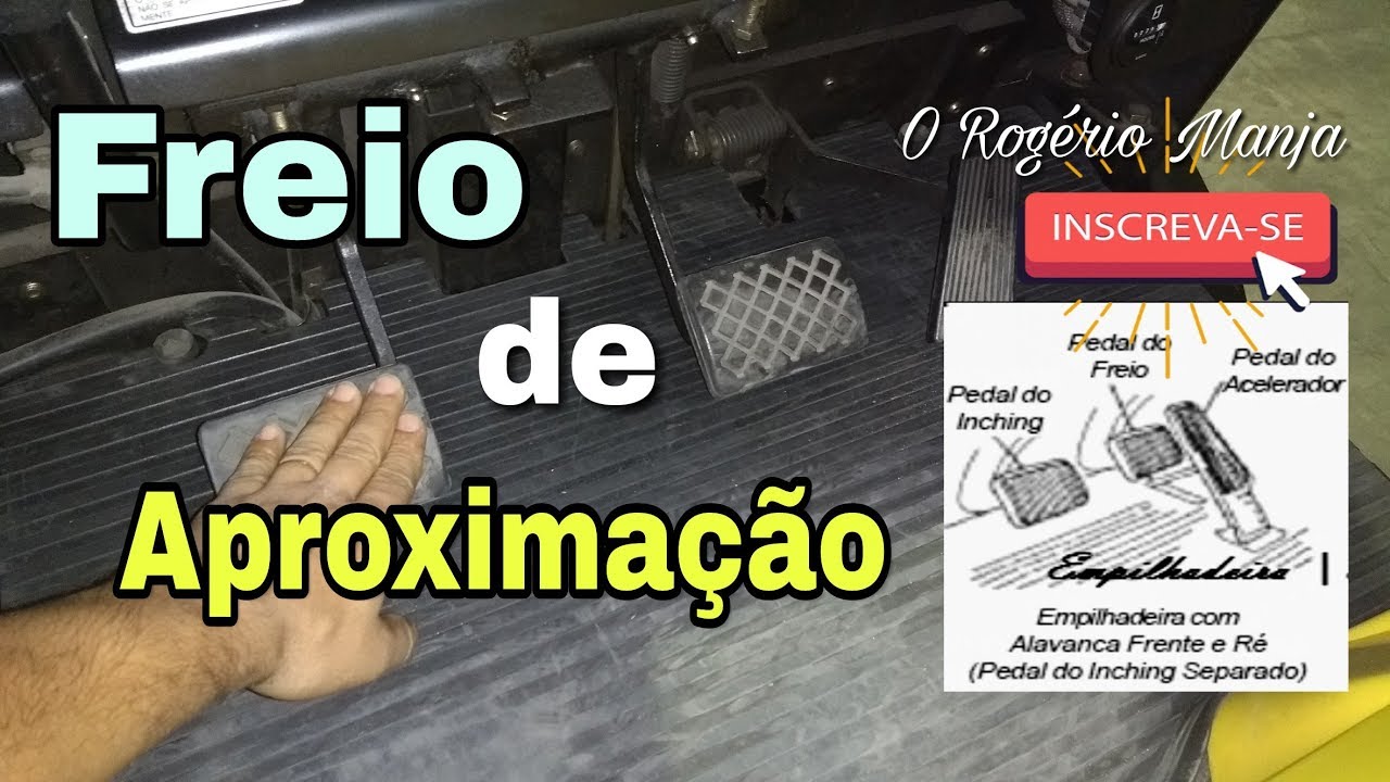 Pedais da Empilhadeira tipo frontal (Freio de aproximação)