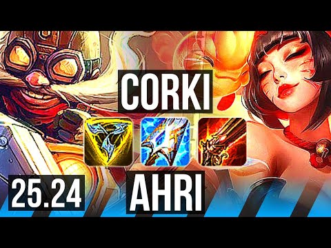 CORKI vs AHRI (MID) | EUW Master | 25.24