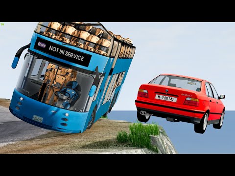 Cliff Drops Car Crashes #25 - BeamNG Drive | CRASHdriven