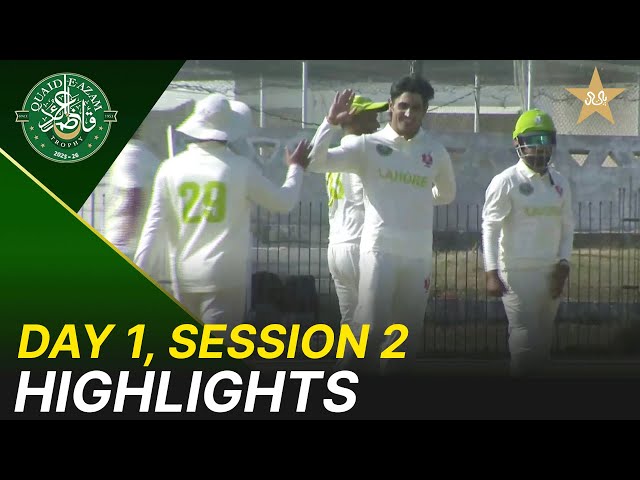 2nd Session Highlights | Lahore Whites vs Karachi Blues | Day 1 | QeAT 2025/26 | M2P1U