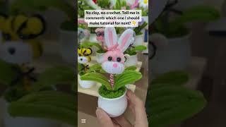 Made a Whole Zoo in Mini Pots! 🐰🐯🐘 Cute Bobblehead Animals with Pipe Cleaners, FuzzyTwist Easy Craft