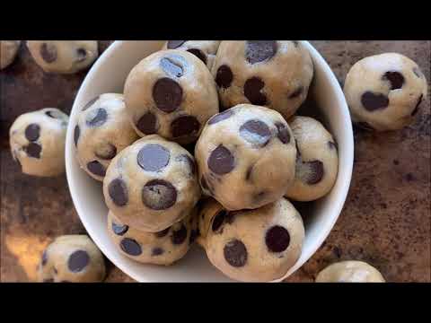 5-Ingredient Chocolate Chip Cookie Dough Balls!