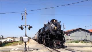 preview picture of video 'ATSF 3751 April 27 & 28, 2013 at El Monte and Upland, CA'