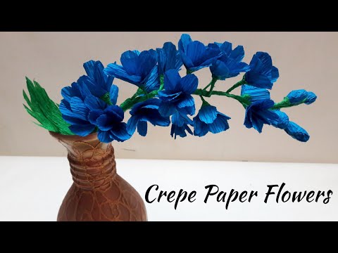 How To Make Crepe Paper Flowers || DIY Handmade Crepe Flowers