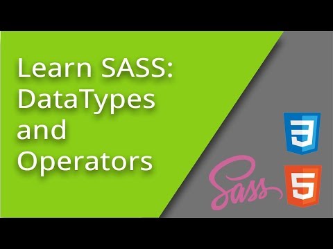 Learn SASS DataTypes and Operators