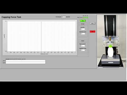 Capping Force Test on UTM M100 2X Pro by PackTest.com
