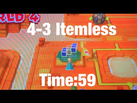 4-3 Itemless Speedrun: Super Mario 3d World