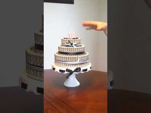 Money cake tutorial 