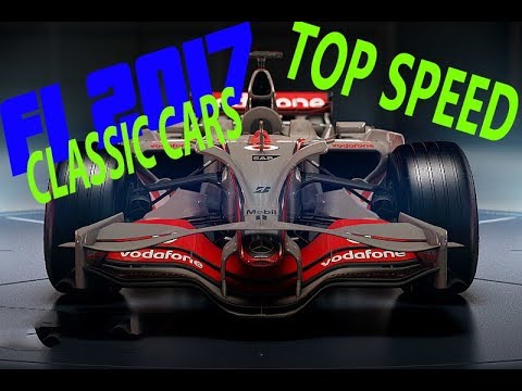 NEW F1 2017 GAME - ALL CLASSIC CARS TOP SPEED! [INCLUDING 1988 MCLAREN]