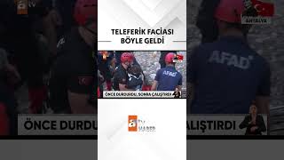 Uyarıya rağmen tekrar çalıştırdı #atvhaber #teleferik #antalya #shorts